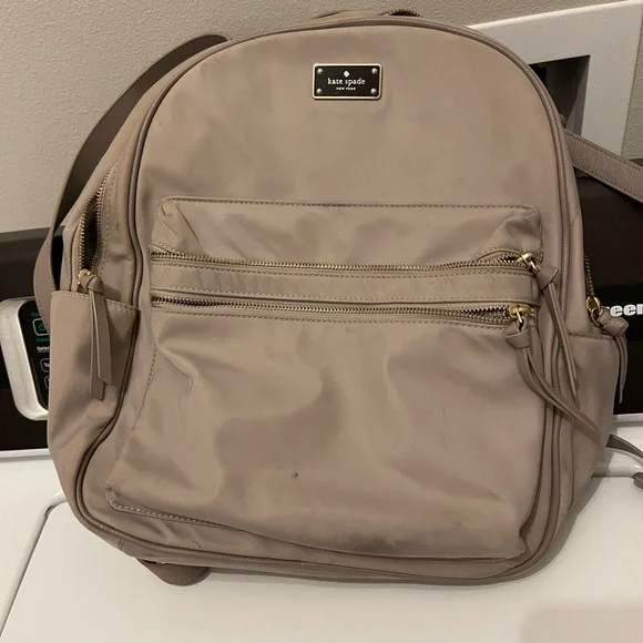 kate spade | Bags | Kate Spade Tan Backpack With Classic  display picture 1